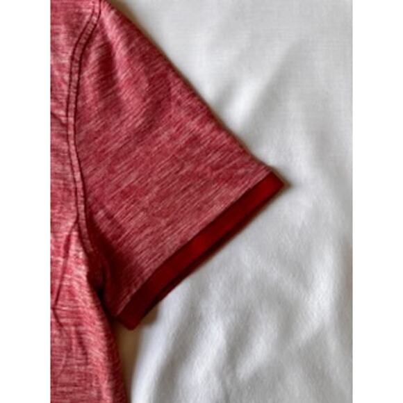 Penguin Heritage Slim Fit Heathered Red Polo - Men's Large - Excellent - Picture 4 of 5